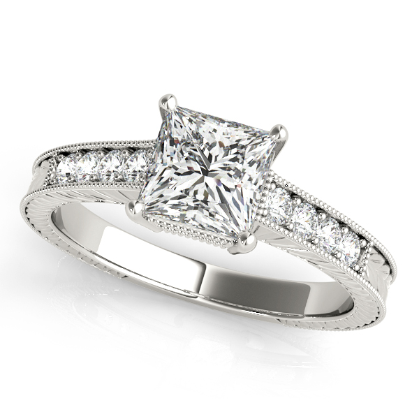 Amazing Wholesale Jewelry - Square Engagement Ring 23977082856-C