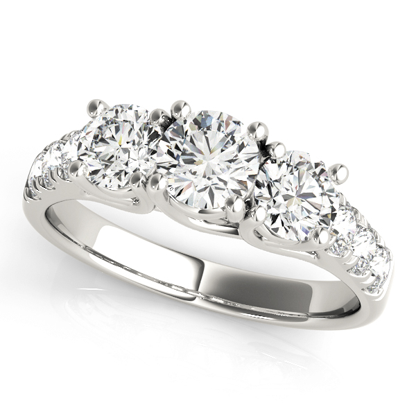 Amazing Wholesale Jewelry - Round Engagement Ring 23977082875-3/4