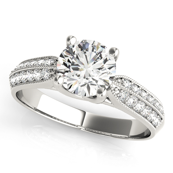 Amazing Wholesale Jewelry - Round Engagement Ring 23977082890-A