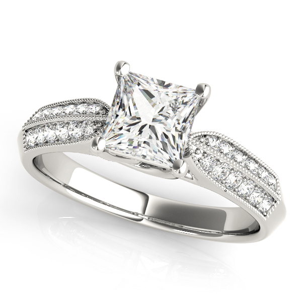 A1 Jewelers - Square Engagement Ring 23977082891-A