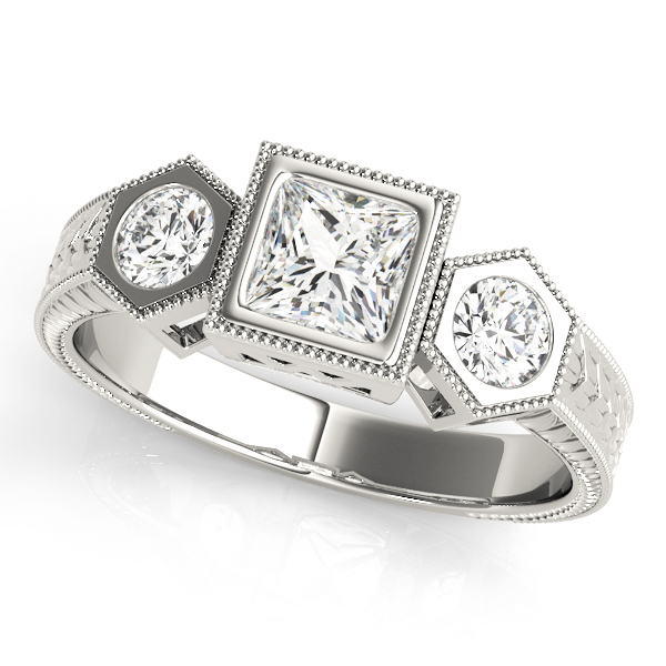 Amazing Wholesale Jewelry - Square Engagement Ring 23977082922-1