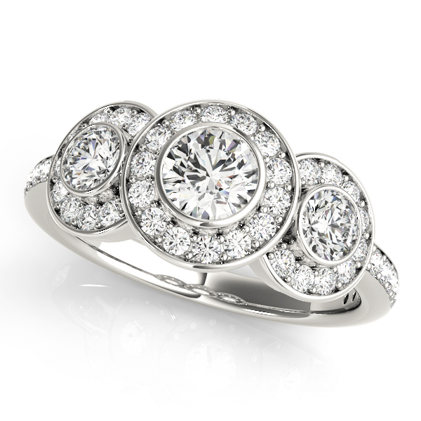 Amazing Wholesale Jewelry - Round Engagement Ring 23977083341-B