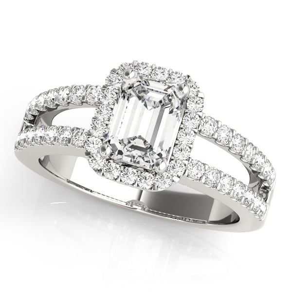 Amazing Wholesale Jewelry - Emerald Cut Engagement Ring 23977083494-7X5