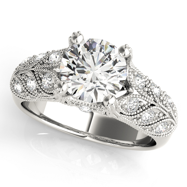 Amazing Wholesale Jewelry - Round Engagement Ring 23977083894-0.5