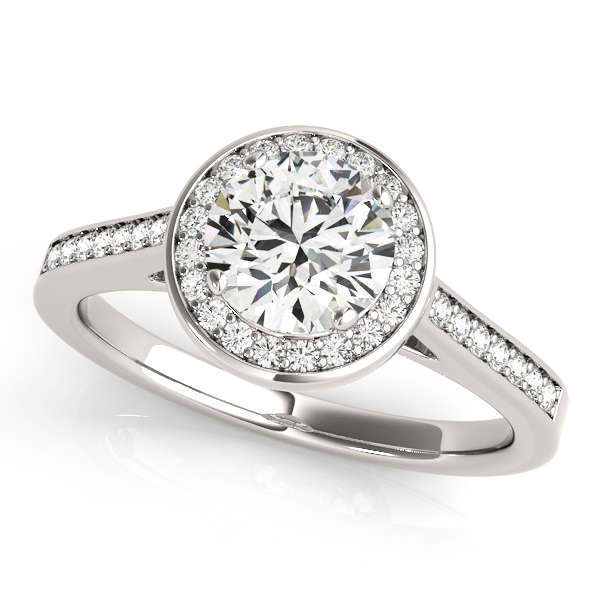 Amazing Wholesale Jewelry - Round Engagement Ring 23977084045-11/2