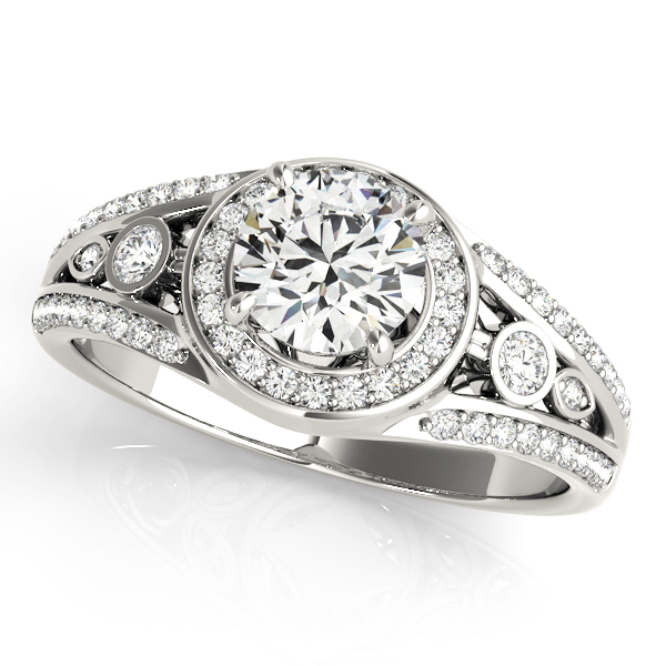 Amazing Wholesale Jewelry - Round Engagement Ring 23977084058-3/4