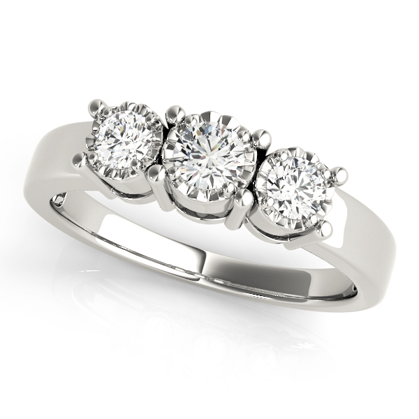 Amazing Wholesale Jewelry - Round Engagement Ring 23977084142-1/4