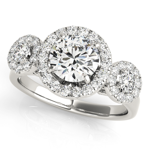 Amazing Wholesale Jewelry - Round Engagement Ring 23977084336-B