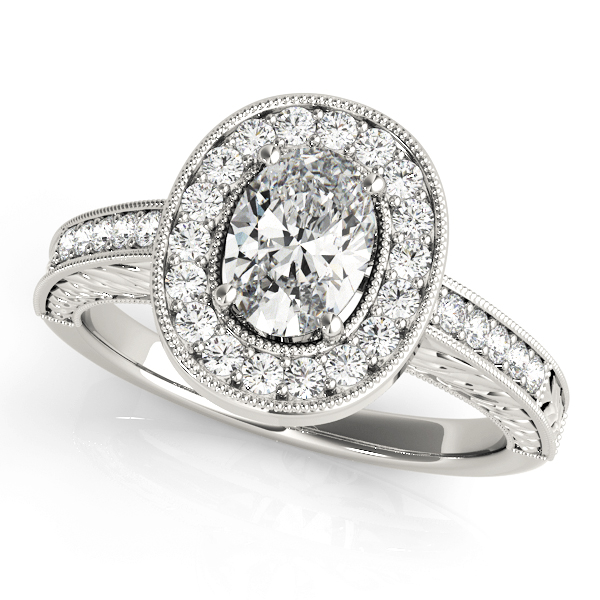 Amazing Wholesale Jewelry - Oval Engagement Ring 23977084512-6X4