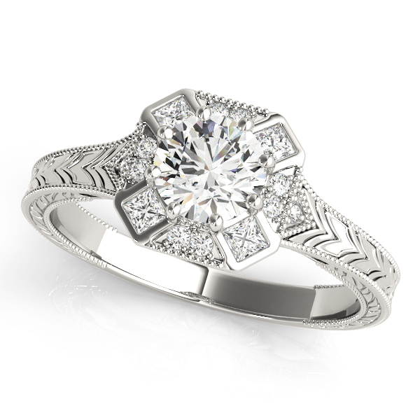 Amazing Wholesale Jewelry - Round Engagement Ring 23977084897-1/2